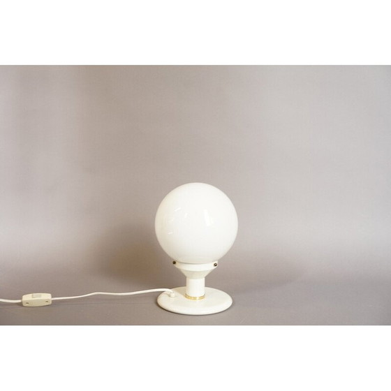 Image 1 of Lampe de table vintage en verre et métal, Allemagne 1970