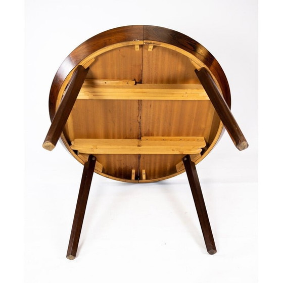 Image 1 of Table de salle à manger vintage en bois de rose, danoise, années 1960
