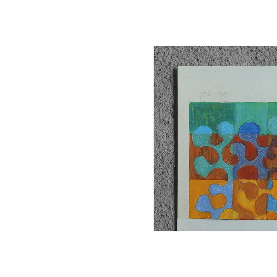 Image 1 of Peinture vintage sur papier de Margareta Treutiger, 1978