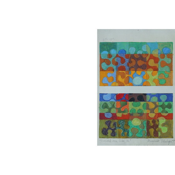 Image 1 of Peinture vintage sur papier de Margareta Treutiger, 1978
