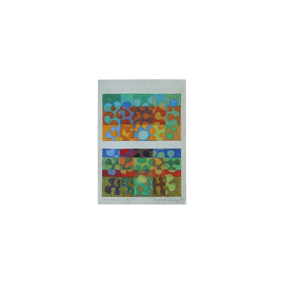 Image 1 of Peinture vintage sur papier de Margareta Treutiger, 1978