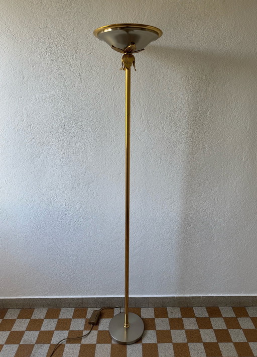 Lampadaire Laiton Bronze Années 70