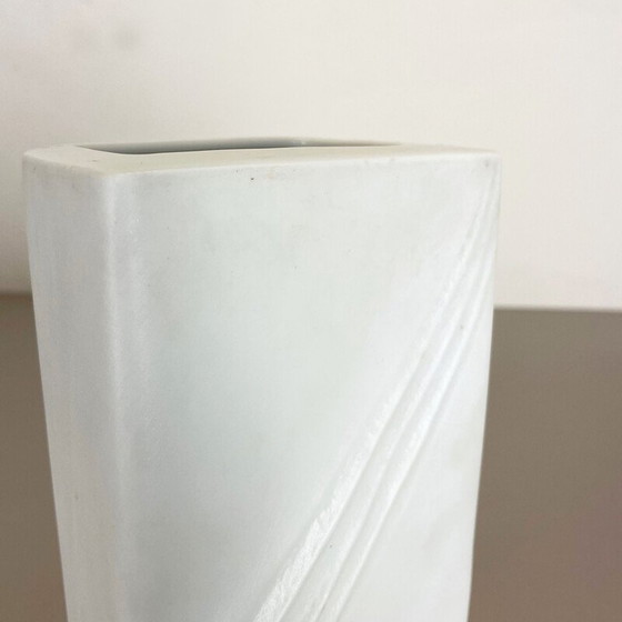 Image 1 of Vase vintage en porcelaine Op Art par Martin Freyer pour Rosenthal, Allemagne 1970