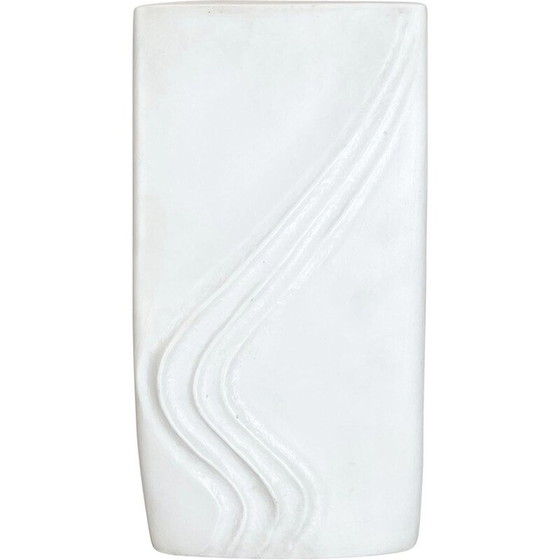 Image 1 of Vase vintage en porcelaine Op Art par Martin Freyer pour Rosenthal, Allemagne 1970