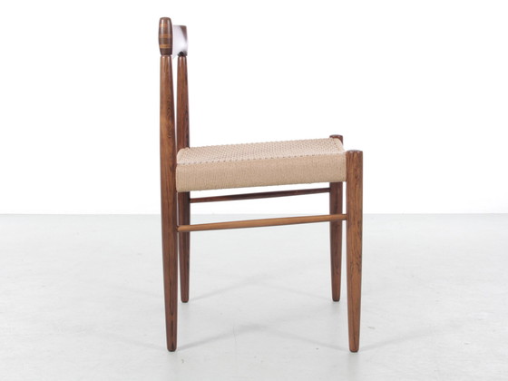 Image 1 of Suite De 4 Chaises Scandinaves En Palissandre De Rio De H. W. Klein