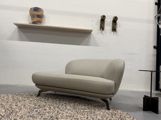 Image 1 of Leolux Flint Divan Sofa Wapiti Chuchubi Leather