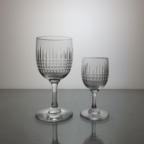 Image 1 of Service De Verres En Cristal De Baccarat Modèle Nancy