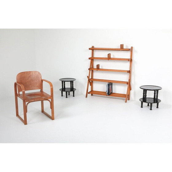 Image 1 of Système d'étagères vintage avec supports de livres réglables, Suède 1960