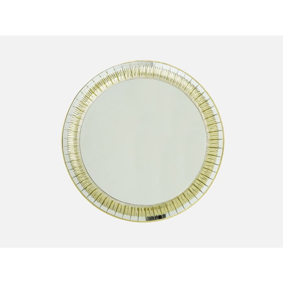 Image 1 of Miroir vintage en laiton par Sergio Mazza pour Artemide, Italie 1960