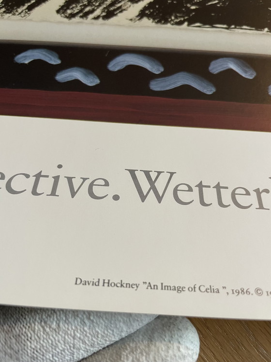 Image 1 of David Hockney - "Une image de Celia", 1986. Affiche d'exposition d'époque, imprimée à Stockholm, 1989,