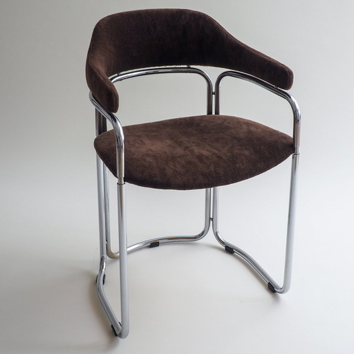 Chaise chromée tubulaire 70S