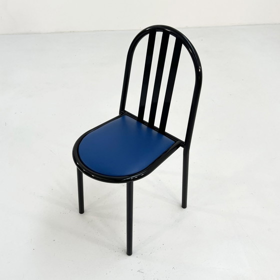 Image 1 of Chaise No.222 en tissu bleu par Robert Mallet-Stevens pour Pallucco Italia, 1980S