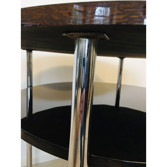 Image 1 of Table basse vintage Bauhaus en chrome, tchèque 1930