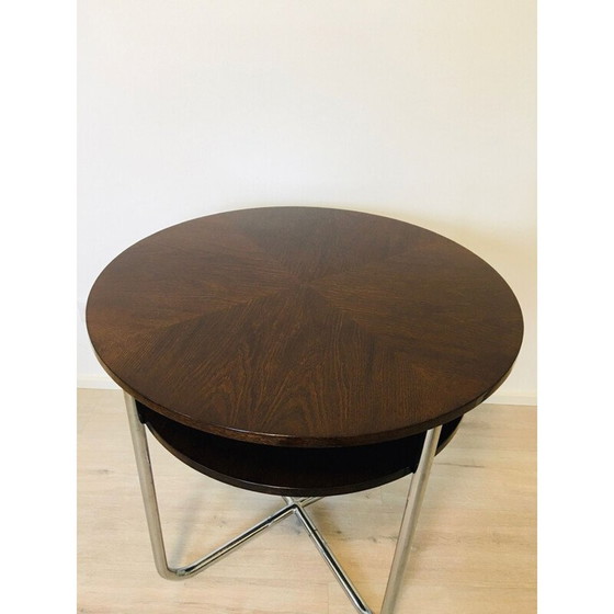 Image 1 of Table basse vintage Bauhaus en chrome, tchèque 1930