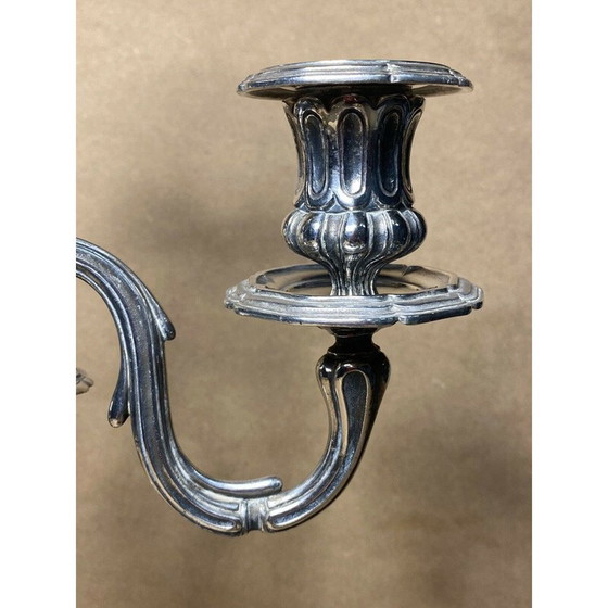 Image 1 of Bougeoir vintage en métal argenté par Orfevrerie Christofle