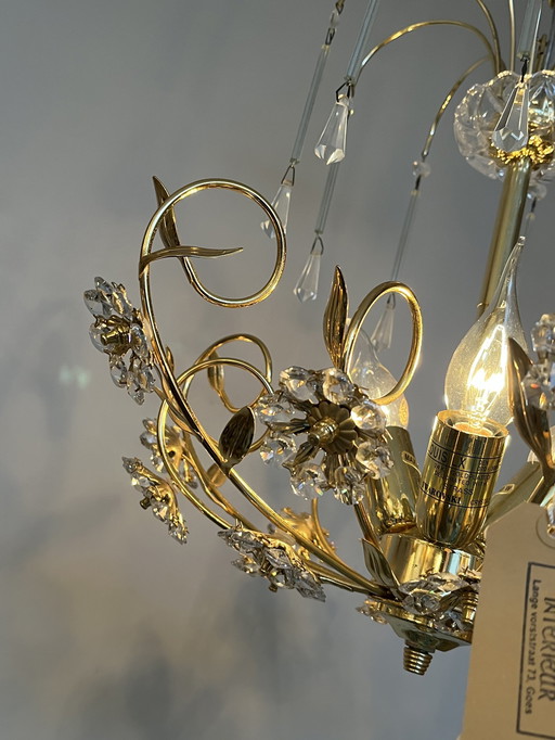 Lampe pendante en cristal Swarovski Floral Chandelier Branded