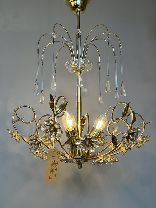 Lampe pendante en cristal Swarovski Floral Chandelier Branded