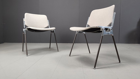 Image 1 of Chaises d'appoint vintage Dsc 106 par Giancarlo Piretti pour Castelli, ensemble de 6