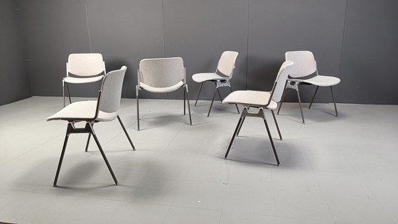 Image 1 of Chaises d'appoint vintage Dsc 106 par Giancarlo Piretti pour Castelli, ensemble de 6