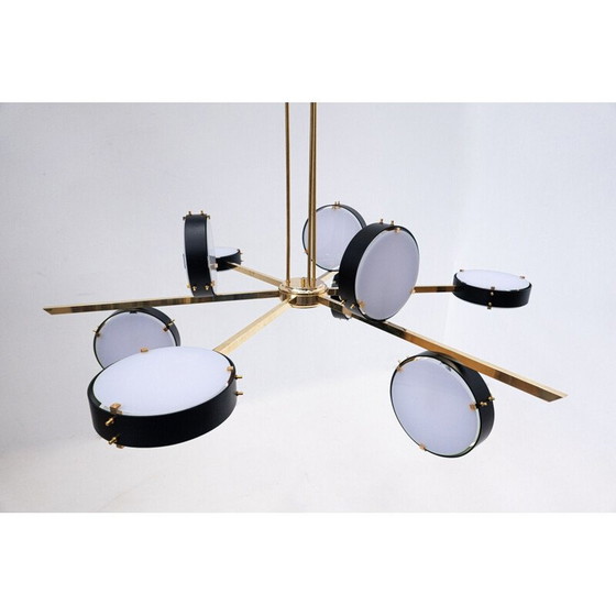 Image 1 of Lampe suspendue italienne contemporaine vintage