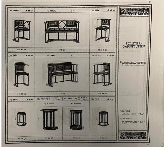 Image 1 of Paire de chaises "Fledermaus" / n° 728 conçues par Josef Hoffmann en 1906, Autriche