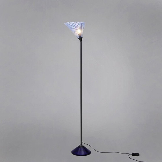 Image 1 of Lampadaire avec base en verre et diffuseur par Carlo Bartoli pour Antonangeli, 1980