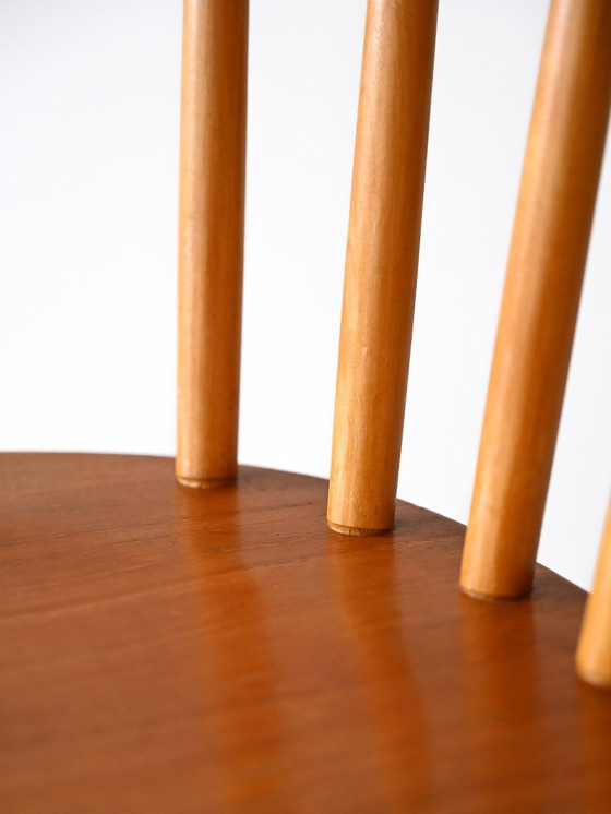 Image 1 of 1960S Scandinavian Pinnstolar Chair - Vintage Teak & Birch Wood - Mid-Century Modern Design