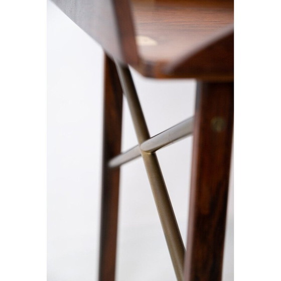 Image 1 of Plateau de maître d'hôtel vintage en bois de rose par Svend Langkilde, 1960