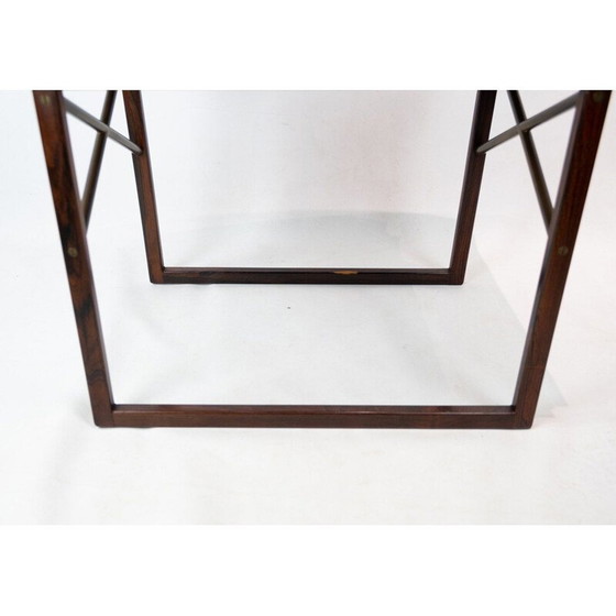 Image 1 of Plateau de maître d'hôtel vintage en bois de rose par Svend Langkilde, 1960