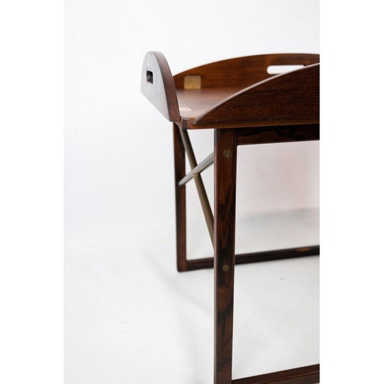 Image 1 of Plateau de maître d'hôtel vintage en bois de rose par Svend Langkilde, 1960