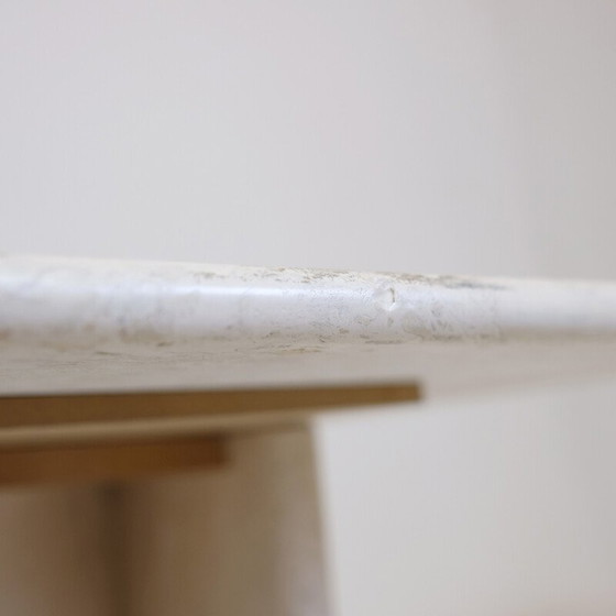 Image 1 of Tables gigognes vintage en travertin, Italie