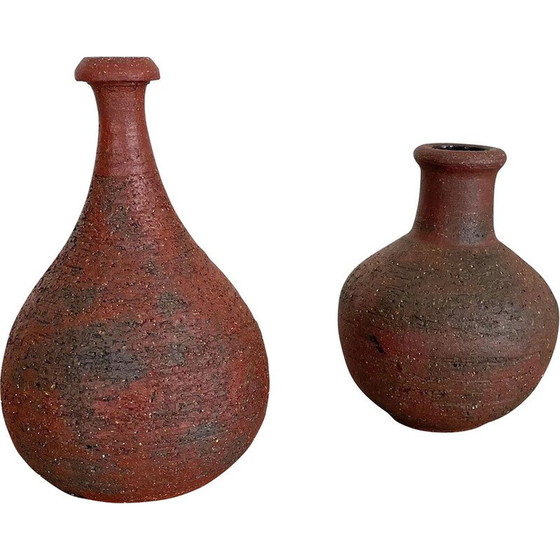 Image 1 of Paire d'objets sculpturaux Studio Pottery de Gerhard Liebenthron, Allemagne, années 1970