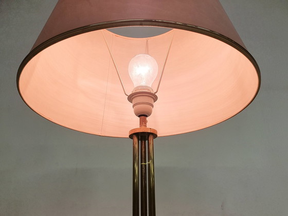 Image 1 of Lampe de table en laiton Hollywood Regency, Italie 1950's