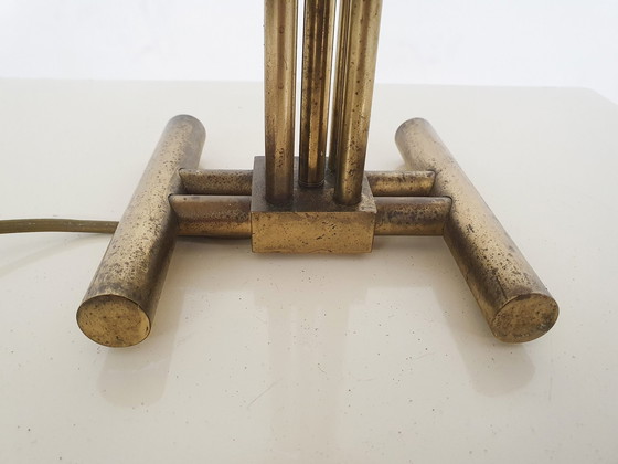 Image 1 of Lampe de table en laiton Hollywood Regency, Italie 1950's