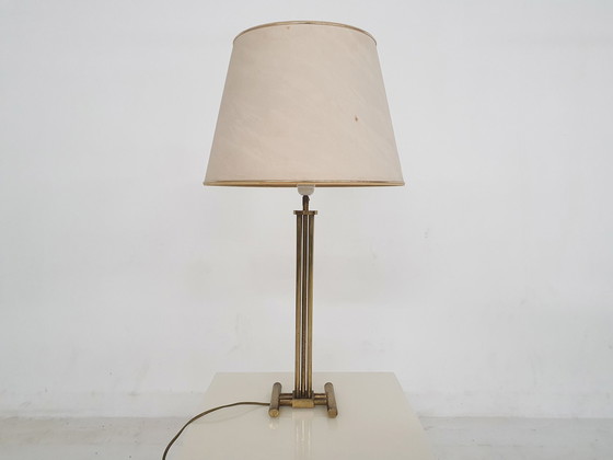 Image 1 of Lampe de table en laiton Hollywood Regency, Italie 1950's