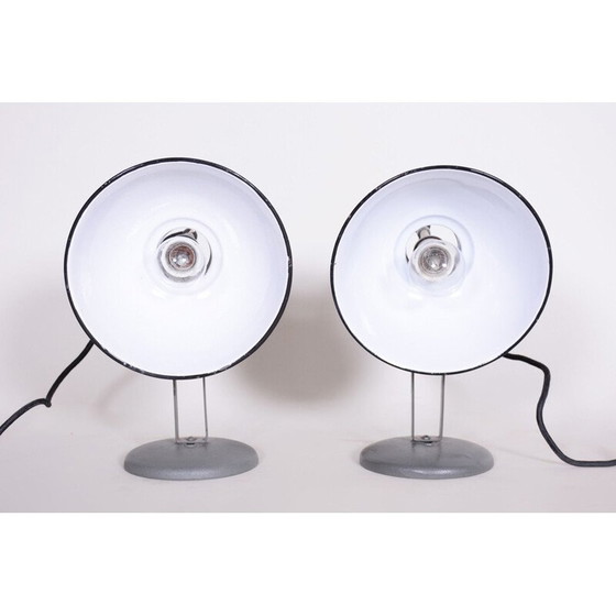 Image 1 of Paire de lampes bauhaus vintage par Drupol, Tchécoslovaquie 1930