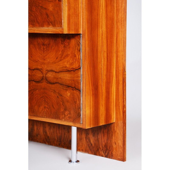 Image 1 of Buffet vintage art déco en noyer, Tchécoslovaquie 1930