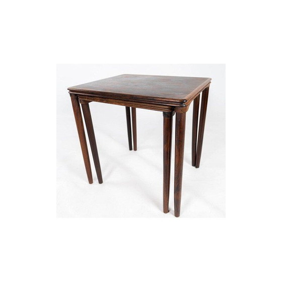 Image 1 of Tables gigognes vintage en bois de rose, Danemark 1960
