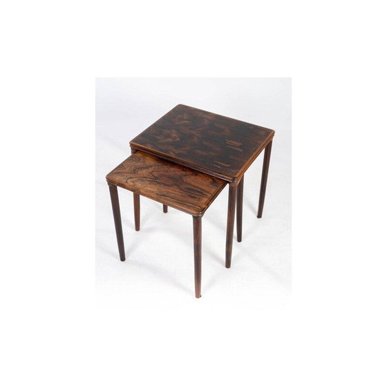 Image 1 of Tables gigognes vintage en bois de rose, Danemark 1960