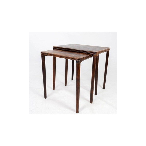 Image 1 of Tables gigognes vintage en bois de rose, Danemark 1960