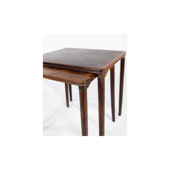 Image 1 of Tables gigognes vintage en bois de rose, Danemark 1960