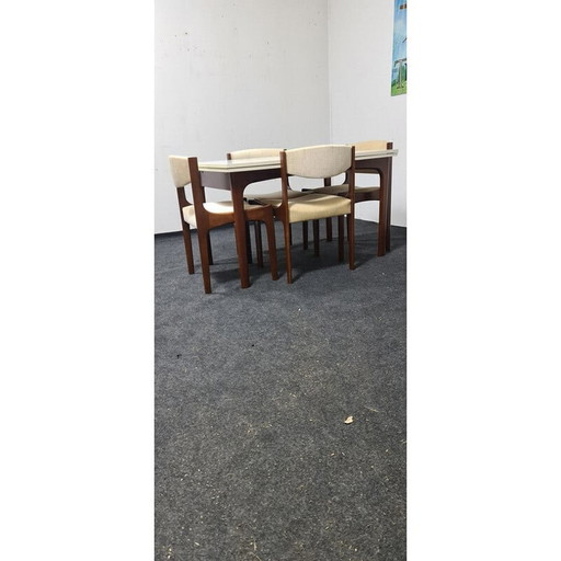 Ensemble de salle à manger vintage blanc