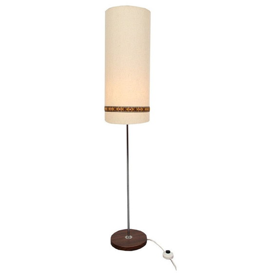 Image 1 of Lampadaire avec abat-jour en textil - années 1960