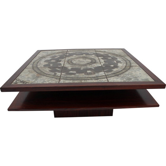 Image 1 of Table basse vintage danoise en céramique "Ox Art", 1970