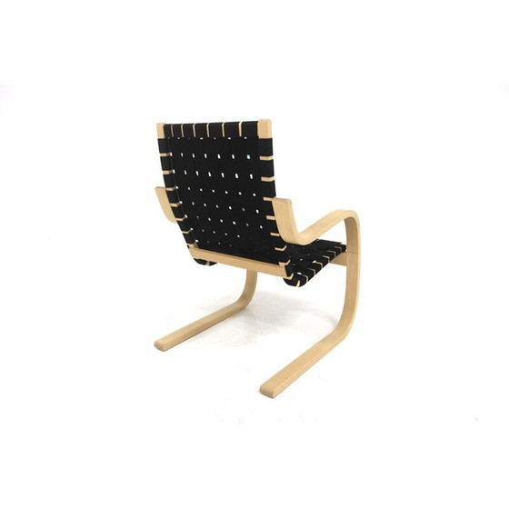 Image 1 of Fauteuil vintage modèle 406 en bouleau et tissu par Alver Alto pour Artek, Finlande 2000