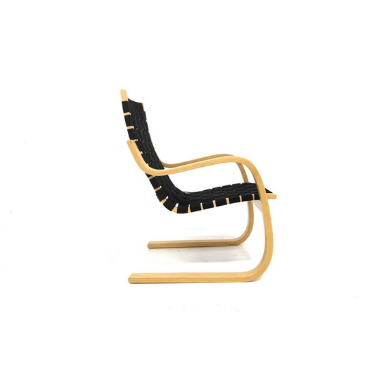 Image 1 of Fauteuil vintage modèle 406 en bouleau et tissu par Alver Alto pour Artek, Finlande 2000