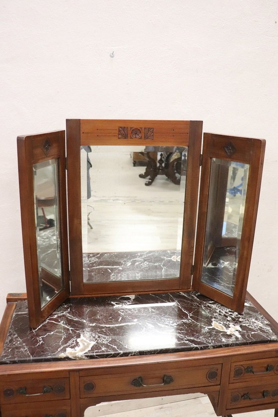 Image 1 of Coiffeuse avec fauteuil, début du 20e siècle