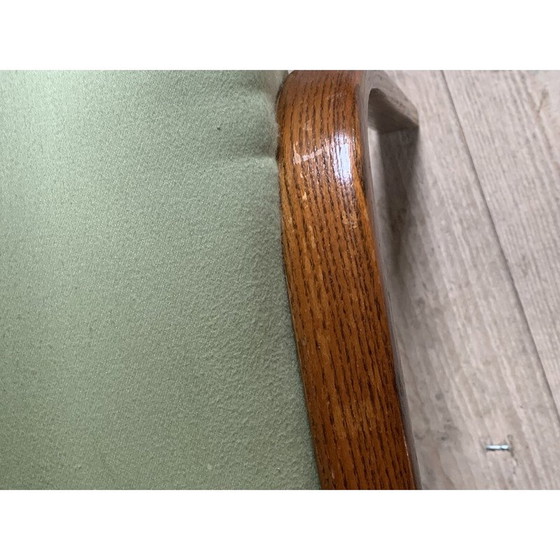 Image 1 of Paire de chaises Steiner vintage en frêne courbé et simili cuir par Wilhem von Bode pour Hugues Steiner, France 1948