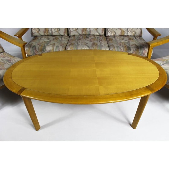 Image 1 of Ensemble de salle à manger produit par Wilhelm Knoll composé d'un canapé, d'une paire de fauteuils et d'une table basse - 1970