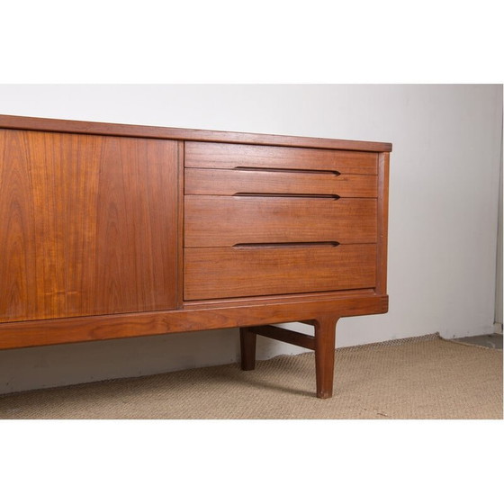 Image 1 of Buffet vintage en teck par Henning Kjaernulf pour Vejle Stole, Danemark 1960